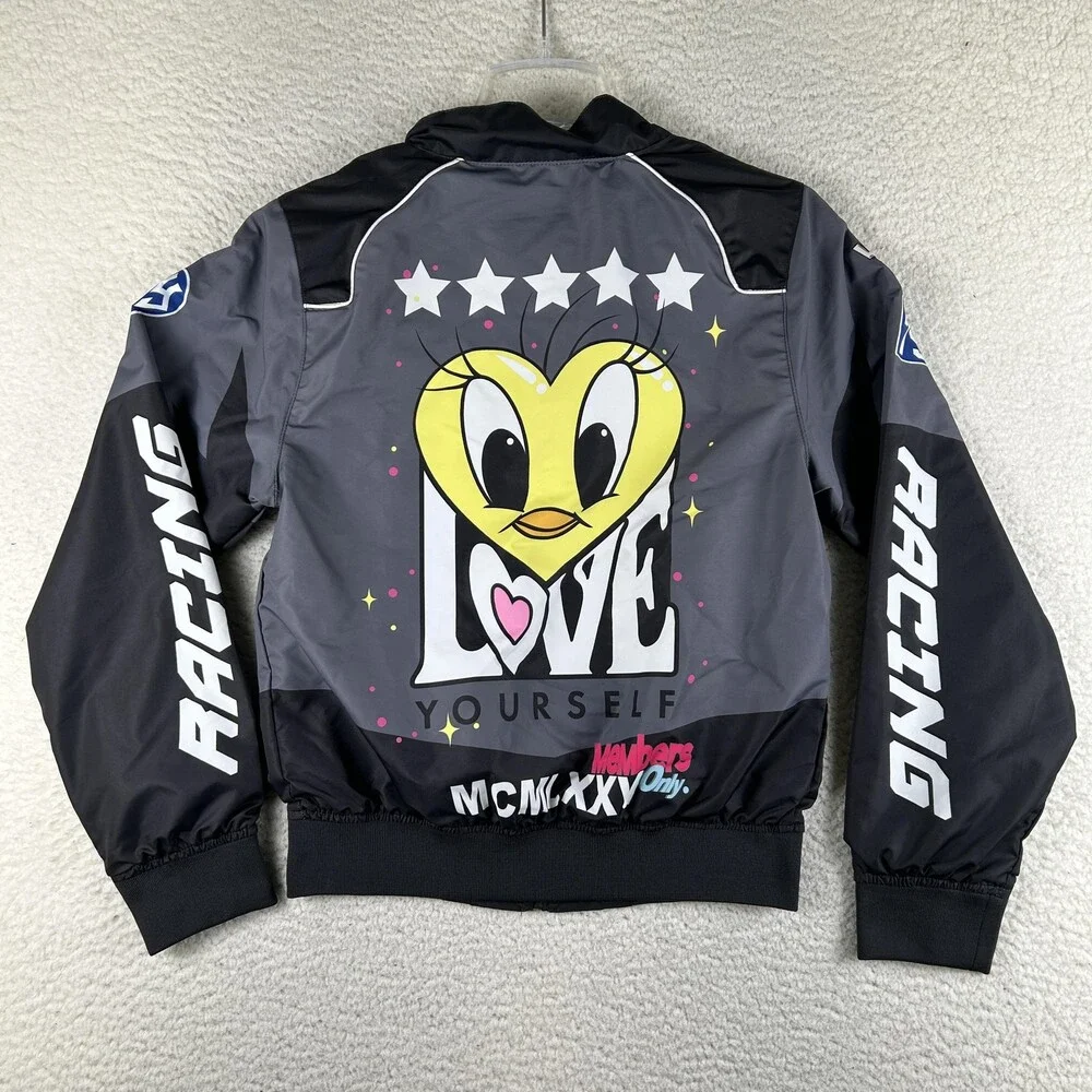 Members Only Jacket Youth Medium Looney Tunes Lola Bunny Racing Love Graphic